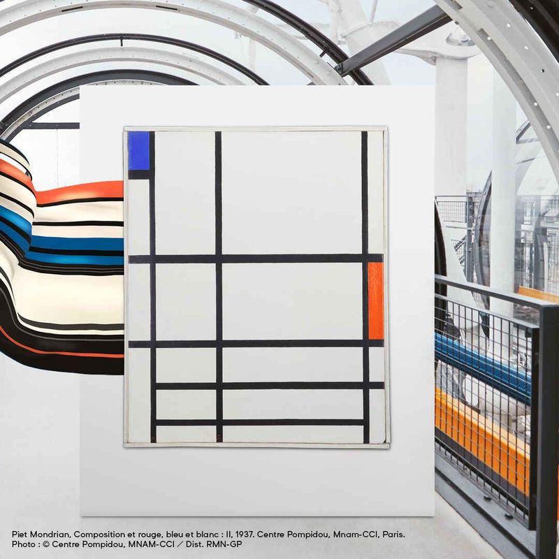 RED, BLUE AND WHITE, BY PIET MONDRIAN