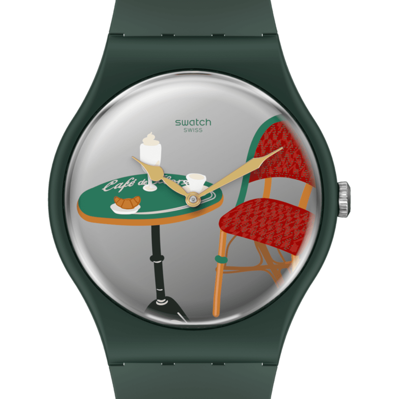 SWATCH X CAF¨¦ DE FLORE FOR NOT IN PARIS